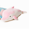 "Scooshin Cute Ultra Soft 25"" Dolphin Color Plush Stuffed Animal, Pillow Cushion - PINK"