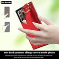 thumbnail image 2 of Allytechgroup Galaxy Note 20 Ultra Case with Keychain, Luxury Girly PU Leather Back Cover Bracket Stand Shockproof Bumper Drop Proof Phone Case Cover for Samsung Galaxy Note 20 Ultra, Red, 2 of 8