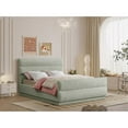 thumbnail image 2 of Meridian Furniture Paxton Mint Chenille Fabric Queen Bed, 2 of 9