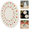 thumbnail image 2 of 2Pcs Cotton Rope Woven Placemat Decorative Place Mat Round Shape Placemat Dining Table Decor, 2 of 8