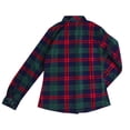thumbnail image 3 of Womens Sherpa Lined Flannel Jacket with Hand Pockets  Plaid Button Down Fuzzy Shirt Jackets, 3 of 9