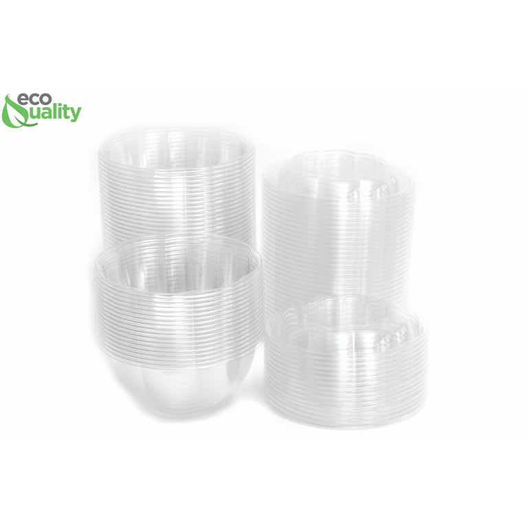 Clear Lids for 24oz, 29oz & 32oz Compostable Bowls, Snap Plastic Lids –  EcoQuality Store