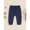 thumbnail image 4 of Suealasg Toddler Boys Joggers Pants 6M 12M 18M 2T 3T Baby Boys Lightweight Solid Color Striped Harem Pants Lounge Pants Spring Fall Sweatpants, 4 of 7