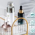 thumbnail image 4 of Organizador de mostrador de baño de 3 Niveles, Organizador de Maquillaje, Vitrinas cosméticas de acrílico Transparente (3 Capas Color Transparente), 4 of 7