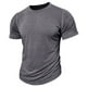 thumbnail image 3 of pstuiky camisetas de hombre, Camisas casuales de moda para hombre, cuello redondo liso, tipo pulóver, cortas camisas casuales para hombre s, 3 of 6