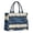 Blue Gold Wave-1, variant on Large Capacity Tote Bag,Blue Gold Wave Marble Pattern Handbag Fashion Luxury Tote Bag,15.7"x13"x 5.1" Inches,Laptop Compatible