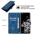 thumbnail image 4 of Compatible with Samsung Galaxy S20 Ultra 5G Classic Embossed PU Leather Case with Card Holder Shockproof Cover, 4 of 5
