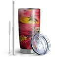 thumbnail image 2 of 20 Oz Golden Retriever Hawaiian Coffee Tumbler Double Wall Insulated Stainless Steel Water Bottle | Metal Reusable Thermoses Flask with Cup Cap | Leak & Sweat Proof with Anti-Dust Lid, 2 of 7