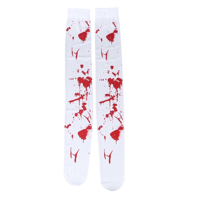 1 par de medias de cosplay Medias estampadas sobre la rodilla Disfraz de Halloween