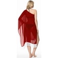 thumbnail image 2 of HAPPY BAY Women's Beachwear Swimsuit Coverups for Women Summer Swim Beach Dress Cover ups for Swimwear Women Loose Flowy Bathing Suit 1X-2X Red_AC524, 2 of 5