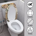 thumbnail image 3 of HELLHERO 2 Piece Elastic Edge Toilet Seat Cover with Soft for Universal, Merry Chrismas, 3 of 8