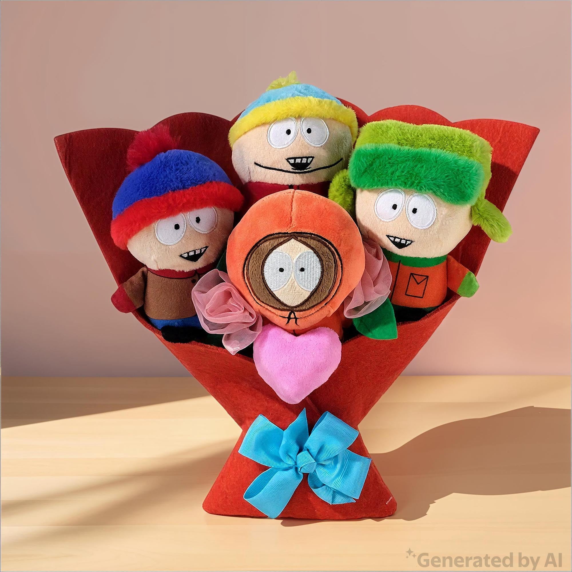 Large South Park Plush Bouquet, 13", Valentine's Day by Ruz