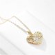 thumbnail image 4 of Collares HTOOO con colgante de corazón para mujer, joyas de cristal chapadas en oro de 18 quilates, regalo de San Valentín., 4 of 5