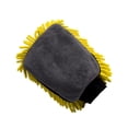 thumbnail image 2 of Miulika Car Wash Mitt Microfiber Lint Scratch for Trucks Motorcycles Yellow Yellow, 2 of 9
