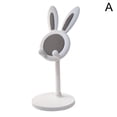 thumbnail image 4 of Lttoisl Portable Cute Bunny Phone Holder Desktop Rack Tablet Stand Adjustable Height Angle Non-Slip Silicone Base for Mobile Phones Tablets Online Classes Video Watching Frees Hands Neck Relief, 4 of 8