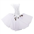 thumbnail image 3 of 720Pcs 4 3/4 X 2 3/8In Manila Labels Shipping Labels Cardboard Labels with String Hanging Labels with Reinforced Holes,B,3set x tags with string,White, 3 of 6