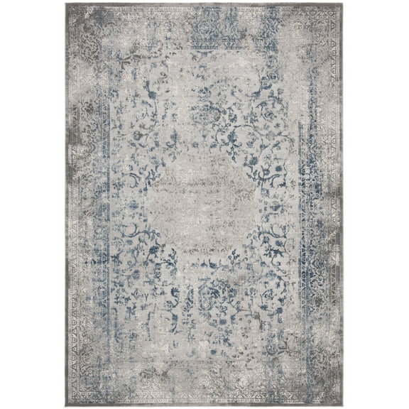 SAFAVIEH Invista Katharine Abstract Area Rug, Grey/Blue, 5'3" x 7'6"
