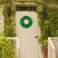 thumbnail image 4 of 16 St Patricks Day Wreath for Front Door Irish Lucky Green Tinsel Shamrock Wall Decoration Spring Artificial Wreath w Balls Bow, 4 of 5