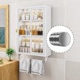 thumbnail image 3 of pitrice Simple Organizer Transparent Waterproof Storage Cabinet For Bathroom Rust And Dirt Resistant Thick black three layers, 3 of 6