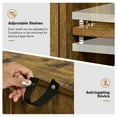 thumbnail image 5 of Kadyn Buffet Sideboard,Sideboard Buffet Cabinet,Buffet Kitchen Storage Cupboard with Glass Door and Adjustable Shelves-Rustic Brown, 5 of 9