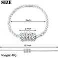 thumbnail image 6 of BEL AVENIR Magnetic Curtain Clip 4Pieces Silver Braided Buckle Rope, 6 of 6