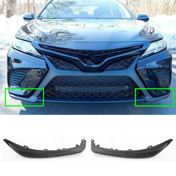 FYUU 2Pcs Front Bumper Trim Left &Right For TOYOTA Camry SE XSE 2018-2020