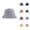 Grey, variant on Beach Bucket Hats for Women - UPF 50+ Wide Brim Unisex Double Side Wear Reversible Bucket Hat Trendy Cotton Twill Canvas Sun Fishing Hat Fashion Cap