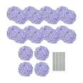 thumbnail image 2 of Flores artificiales hortensias con arreglos florales de tallo para accesorios de fotos decorativas de bricolaje para el hogar Decoración de bodas de Púrpura, 2 of 8
