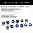 thumbnail image 3 of Yami 10-11mm Tahitian Cultured Black Pearl Necklace Pendant 925 Sterling Silver18+2 in Valentine's Day Gifts for Her, 3 of 10