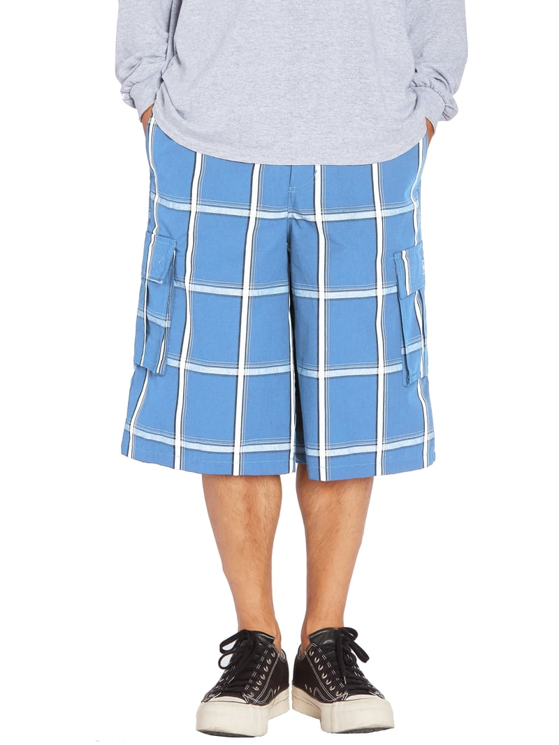 Shaka Wear Men's Relaxed Fit Plaid Cargo Shorts S~5XL - Walmart.com