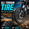 thumbnail image 4 of EVOKUN Q1 Electric Dirt Bike, 4000W Motor, 43.7 MPH with 48V 30Ah Removable Battery, 55-Mile Range, Full Suspension, Hydraulic Brakes, Mountain Off-Road Motorcycle for Teens Adults, 4 of 12