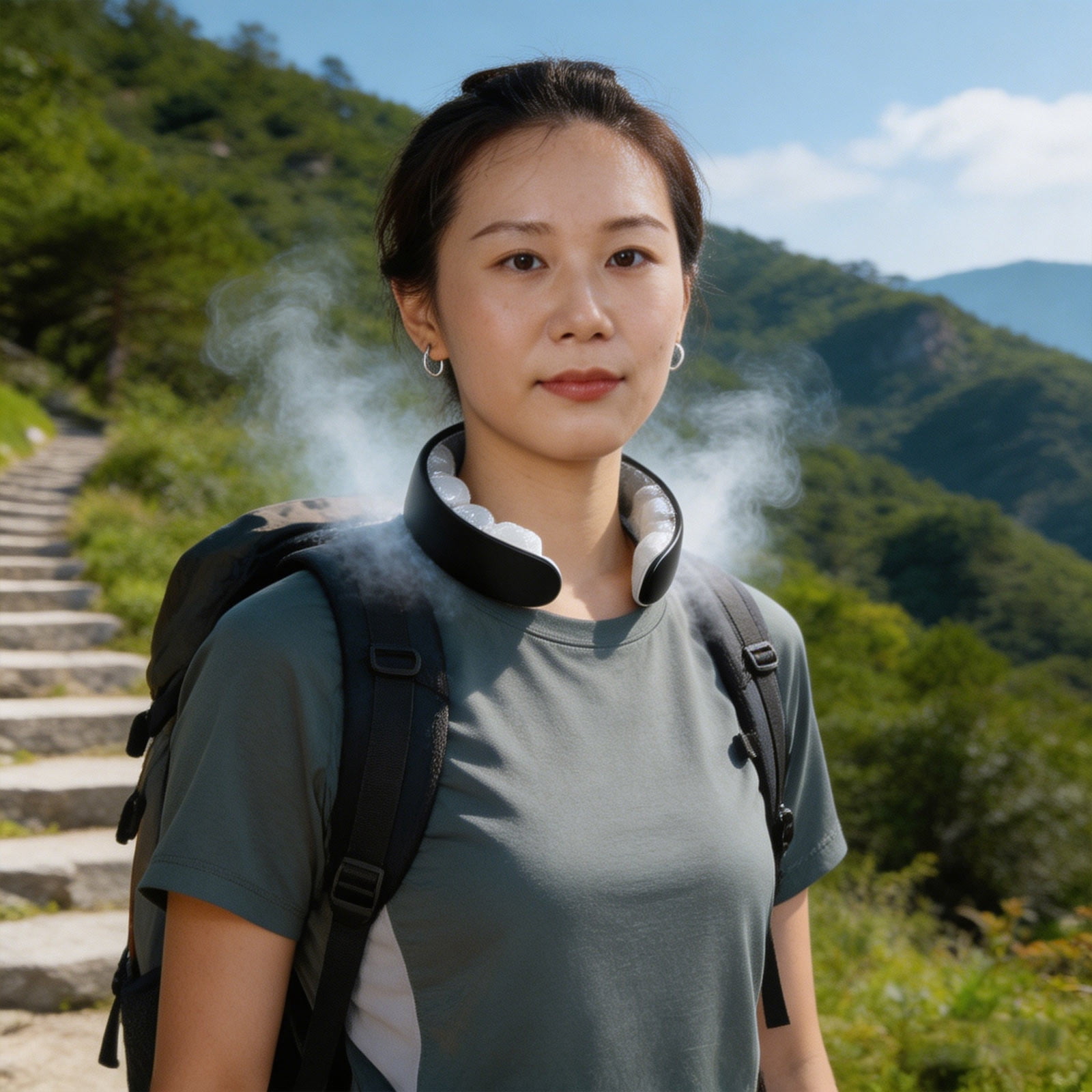 Cold Neck Collar with Phase Change Material, Reusable Ice Neck Wrap, Long-Lasting Cooling Technology for Outdoor Sports & Travel