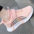 thumbnail image 6 of HTHLVMD Kids Sneakers, Rainbow Decor Shoes, Hook and Loop Running Shoes, Girls Outdoor Play Shoes, Tennis Shoes,B'oys Gi'rls Sneakers for Walking/Running,Lightweight,Breathable Shoes Outdoor, Pink 7Y, 6 of 8