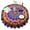 Colorful Tie Dye-1, variant on Colorful Tie Dye Spiral Mandala Round Tablecloth 60"x60",Wrinkle Wipeable Table Cloth for Kitchen Dining Room Picnic Patio Party