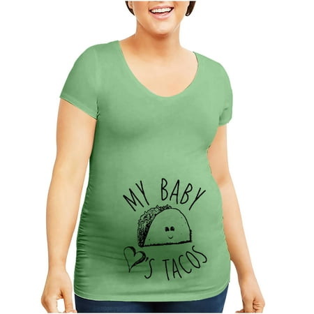 

Juebong Summer Maternity Shirts Round Neck Maternity Shirt Daily Wear Short Sleeve Solid Color Printing Cute Maternity Blouse