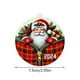 thumbnail image 3 of Adornos colgantes navideños, decoraciones navideñas, regalos navideños Papá Noel acrílico colgante decoración navideña impresión plana 2D adornos colgantes navideños un colgante, 3 of 7