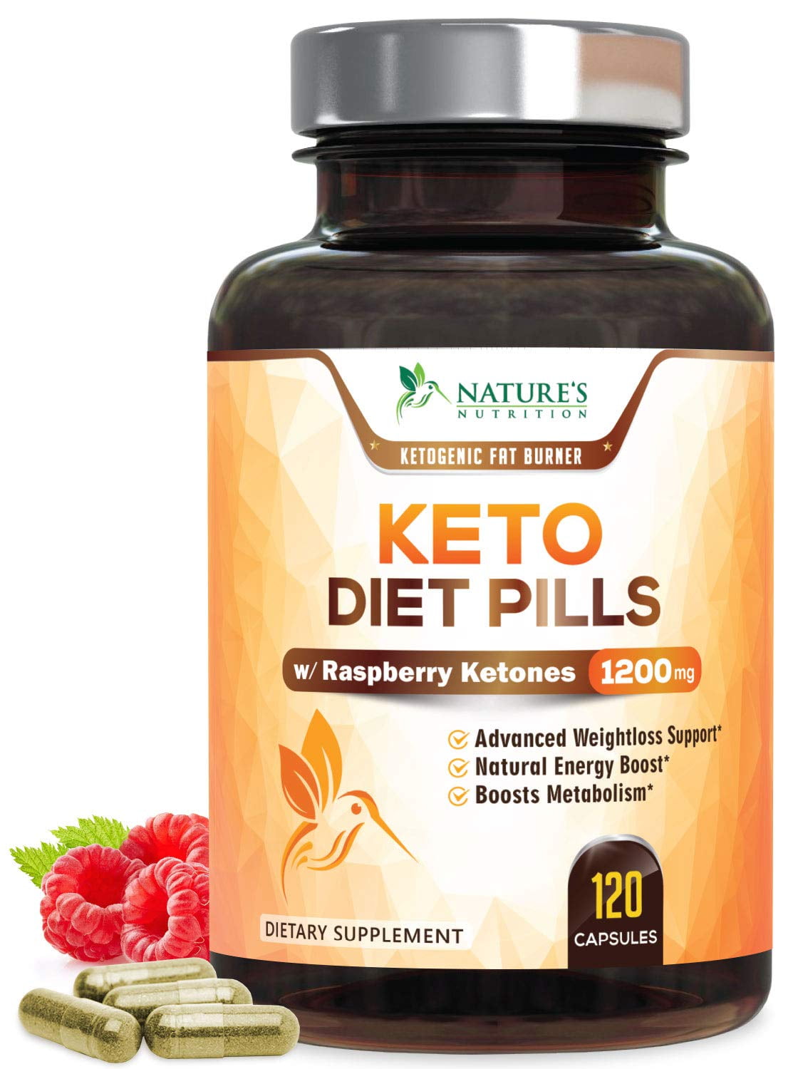 Nature’s Nutrition Keto Diet Pills for Advanced Weight Loss, 1200mg