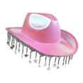 thumbnail image 2 of Western Cowboy Hat Party Carnival Rhinestone Tassel Lightweight Cloth for Spring Autumn Performance, 2 of 9