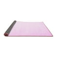 thumbnail image 2 of Ahgly Company Indoor Square Solid Pink Modern Area Rugs, 4' Square, 2 of 4