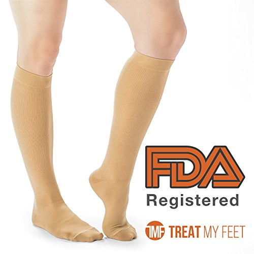 Treat My Feet - Compression Socks for Men & Women - Graduated Knee-High ...