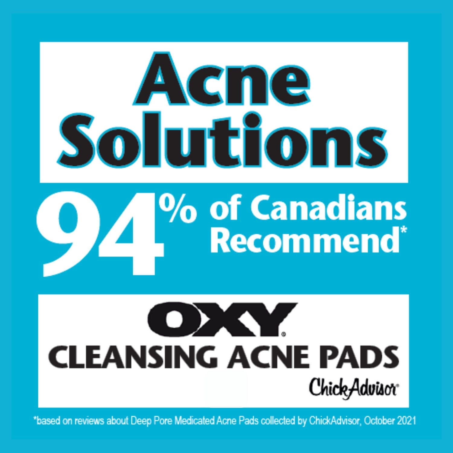 OXY Triple Action Cleansing Acne Pads with Salicylic Acid, For Mild Acne, Frequent Recurring Breakouts, and Combination Skin, 115ct