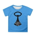 thumbnail image 1 of TAIAOJING Garçon Fille T-Shirts Polyvalents Dessin Animé Cravate Imprimée Manches Courtes Col Rond T-Shirts Amples Haut Fête des Pères pour Tout-Petit à Adolescent Coupe Décontractée Léger Usage Quotidien, 1 of 4