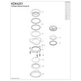 thumbnail image 3 of Kingston Brass KDK4201 Made to Match 3-Bolt Garbage Disposal Mount Assembly, Polished Stainless Steel/Polished Chrome, 3 of 4