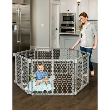 Regalo Plastic 192 inch Super Wide Baby Gate and Play Yard, 2-in-1, Ages 6 to 24 Months