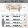 thumbnail image 6 of Oval Tablecloth 60x84in for Oval Table Waterproof Table Cloths for Dining Room Indoor Outdoor Table Cloth, 6 of 6