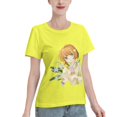 thumbnail image 2 of Women's Basic Short Sleeve T-Shirt Cardinal Girl Sakura, 2 of 6