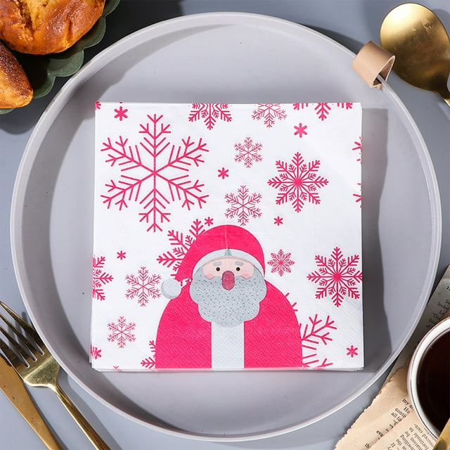 Decoraciones navideñas, adornos navideños, regalos navideños, servilletas navideñas de colores, servilletas para fiestas, servilletas para ambientes festivos, servilletas desechables, pañuelos de pape