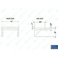 thumbnail image 5 of 10" X 16" Stainless Steel Wall Shelf | Metal Shelving | Garage, Laundry, Storage, Utility Room | Restaurant, Commercial Kitchen | NSF, 5 of 8
