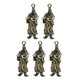 thumbnail image 2 of 5 piezas de estatuas pequeñas doradas estatuilla decoraciones DIY llaveros, 2 of 6