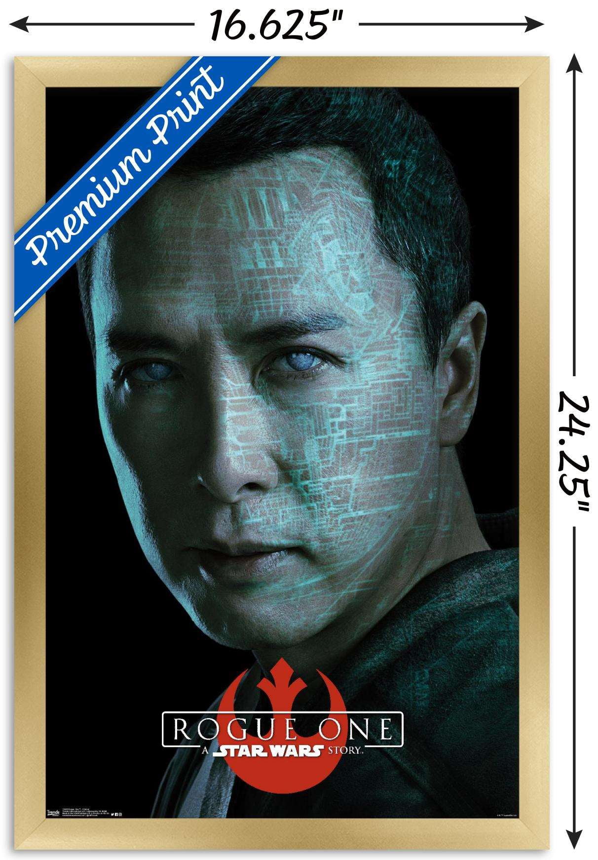 Star Wars: Rogue One - Chirrut Wall Poster, 14.725" x 22.375", Framed